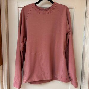 Lululemon City Sweatshirt Crewneck Side Zip Pullover Briar Rose XXL Mens/Women